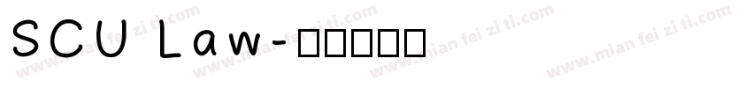 SCU Law字体转换